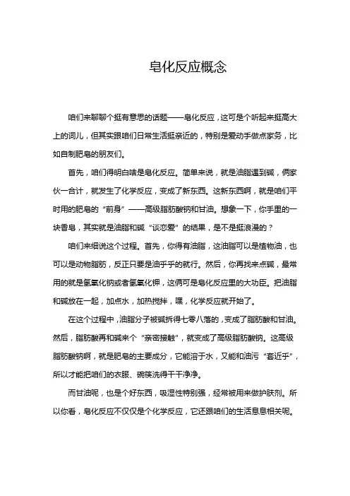 皂化反应概念