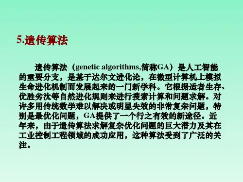 遗传算法详解ppt课件