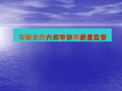 实验室体系内部审核