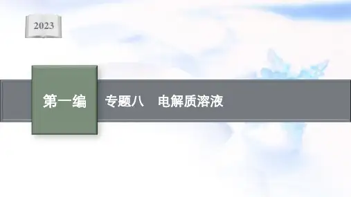 2023届高考化学二轮复习专题八电解质溶液课件(130张)