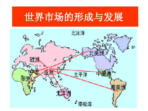 世界市场的形成与发展知识讲解