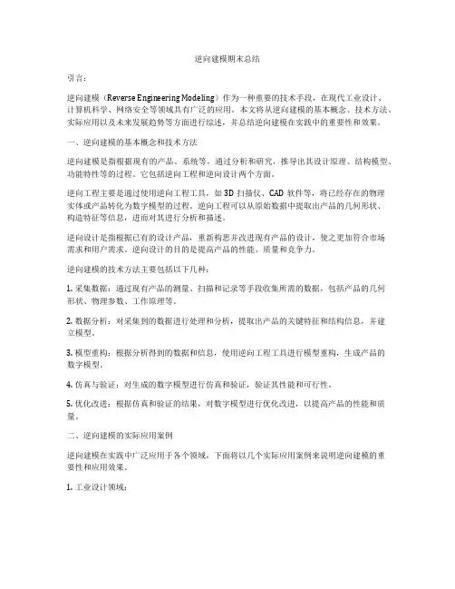 逆向建模期末总结