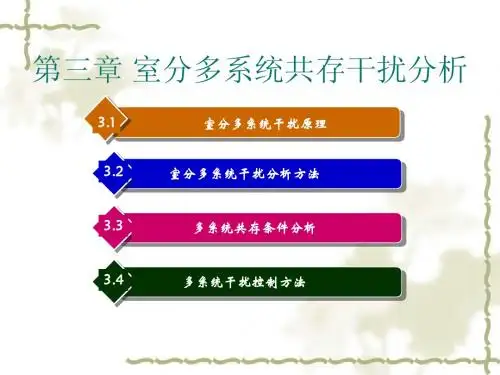 第三章 室分多系统共存干扰分析