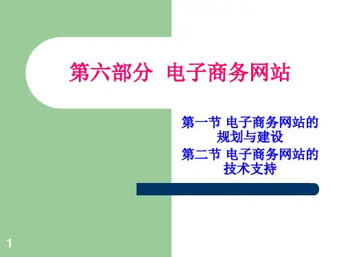 电子商务网站建设ppt课件