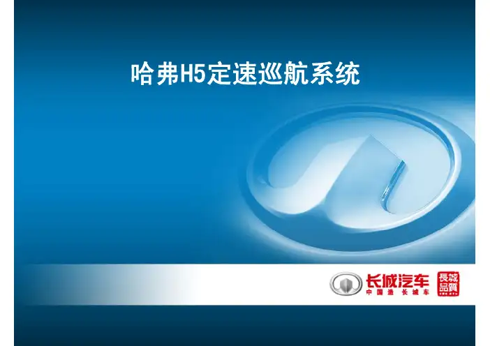 哈弗H5定速巡航系统
