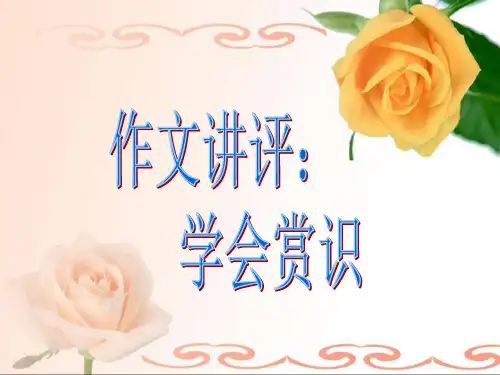 《学会赏识》作文讲评