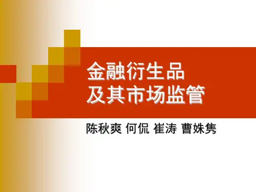 金融衍生品报告完整版