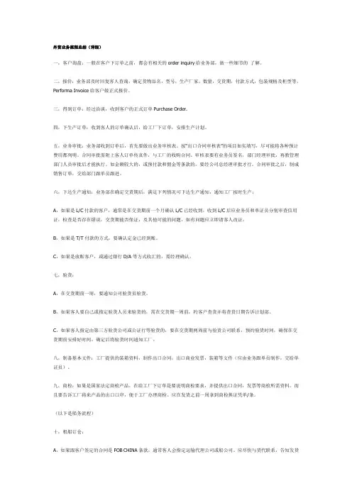 外贸业务流程