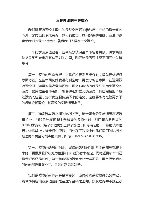 波浪理论的三关键点