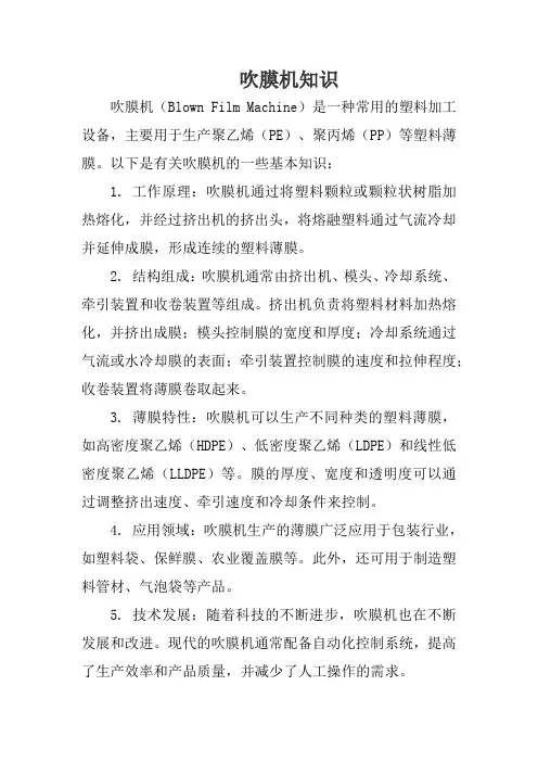 吹膜机知识