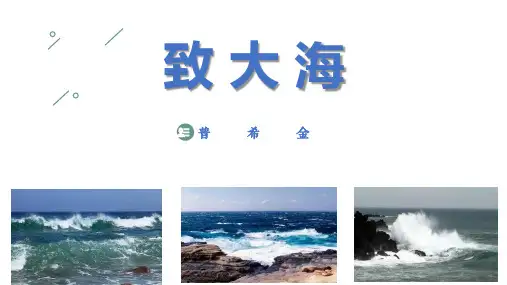 2021-2022学年统编版高中语文选择性必修中册13-2《致大海》课(27张PPT).ppt