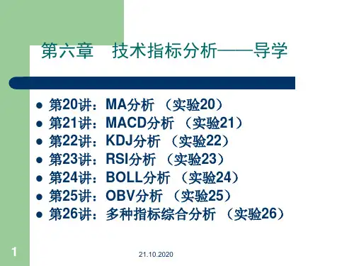 技术指标分析实验指导