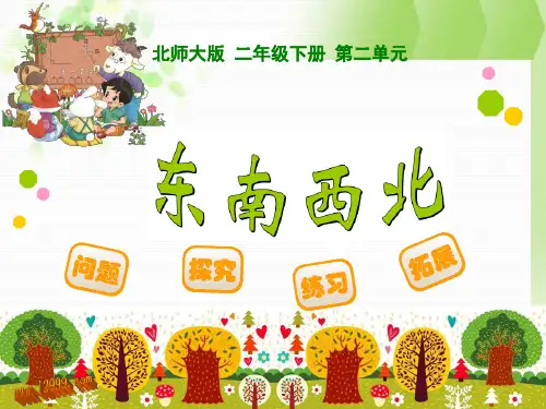 新版北师大二年级下《东南西北》课件ppt