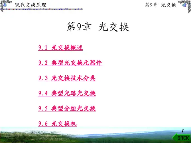 现代交换原理课件教学配套课件李生红第9章光交换