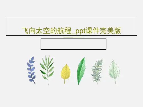 飞向太空的航程_ppt课件完美版25页PPT