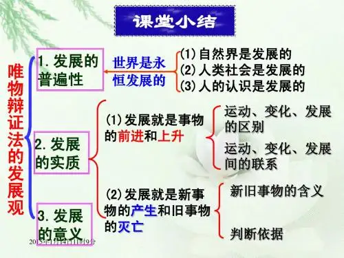 《生活与哲学》第八课第二框世界是永恒发展的(2015年)