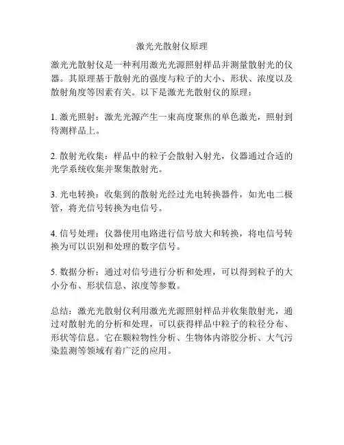 激光光散射仪原理