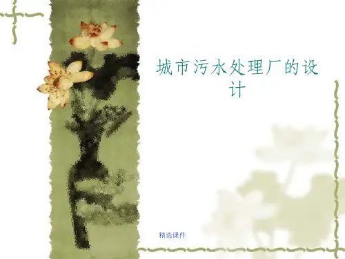 城市污水厂的设计