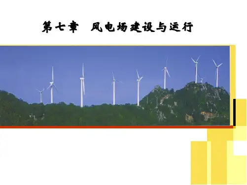 风电场建设与运行.ppt