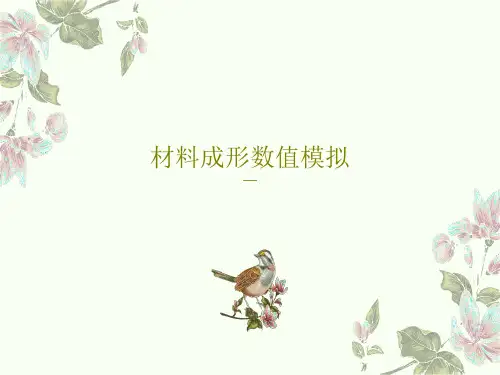 材料成形数值模拟PPT文档70页