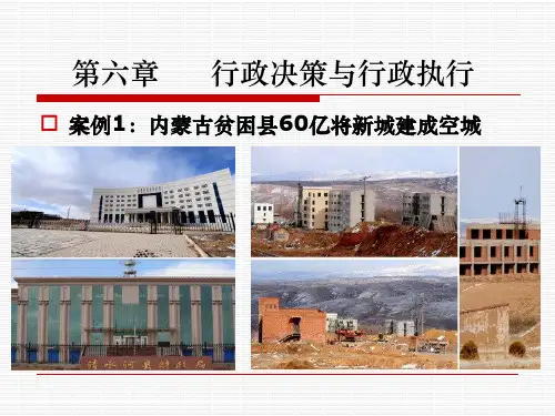 第六章 行政决策与行政执行..