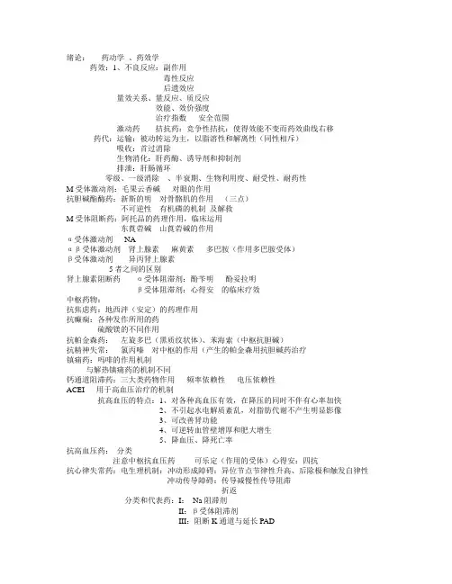 药动学 药效学