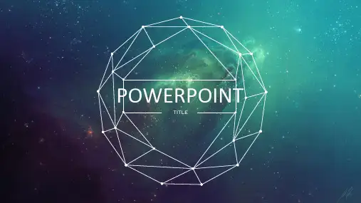 科技感星空背景动态PPT_模板