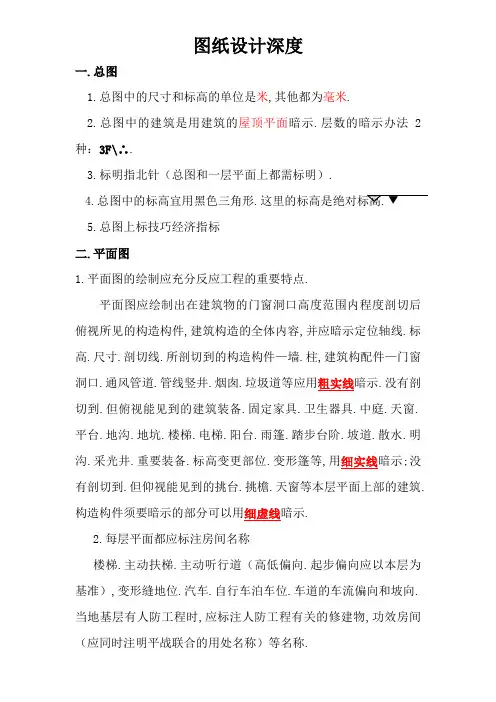 园林建筑设计课程设计深度要求