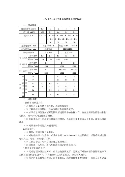 0.5-5吨电葫芦设备规程 Microsoft Word 文档 (6)