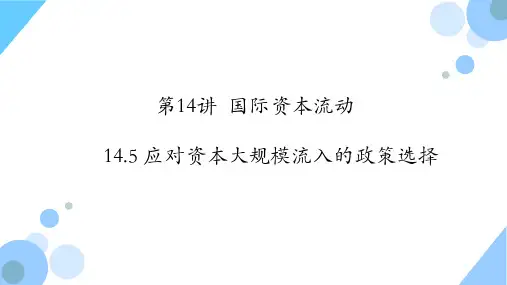 国际金融学_中央财经大学_15  第14讲资本流动、经济发展和金融稳定_(15.5.1)  14.5PPT
