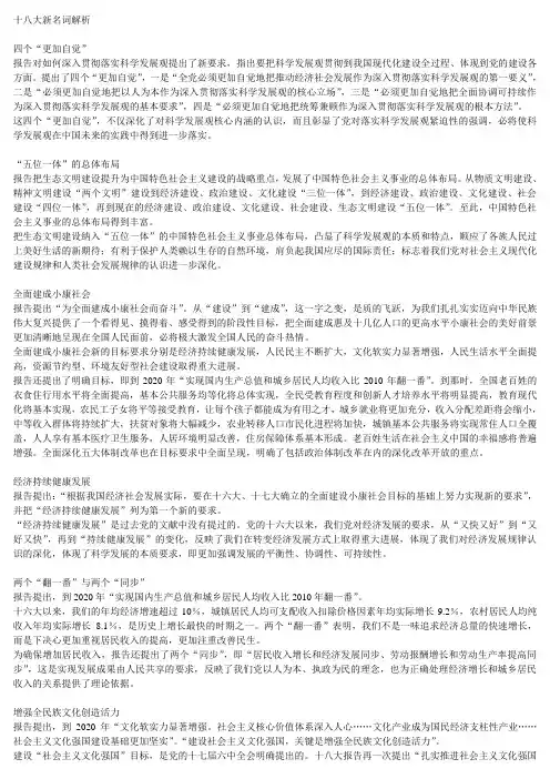 十八大新名词解析