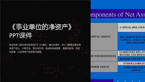 《事业单位的净资产》课件
