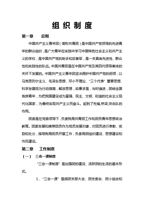 团委组织制度(拟)