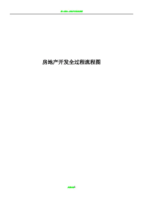 房地产开发全过程流程图