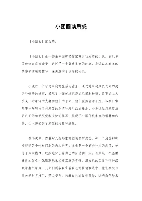 小团圆读后感