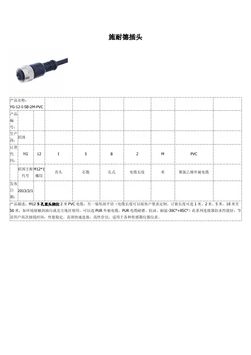 施耐德插头