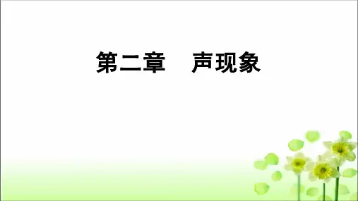 2020秋人教版八年级上册第二章  声现象复习  课件(共35张PPT)