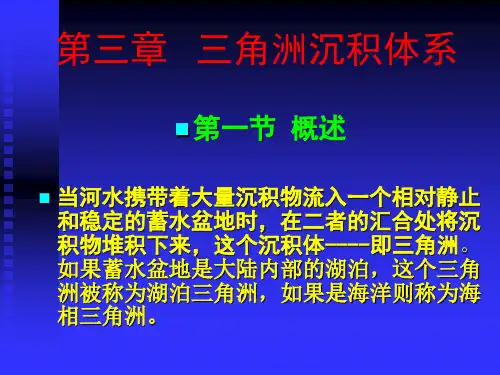 三角洲沉积特征