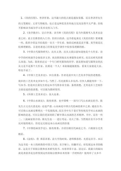 美术理论书籍
