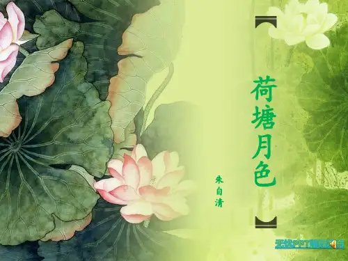《荷塘月色》比赛说课课件