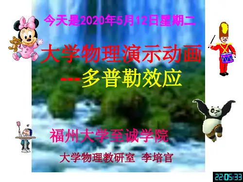 大学物理演示动画---多普勒效应-[福州大学..李培官]