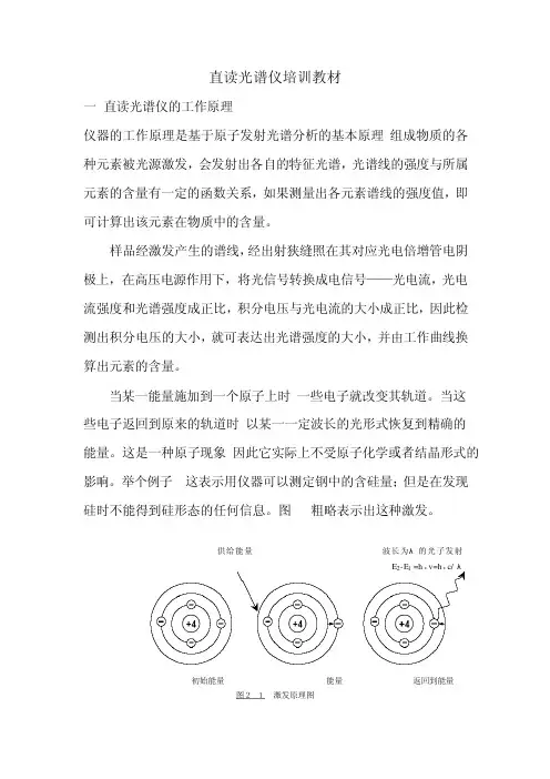 ARL3460直读光谱培训课件