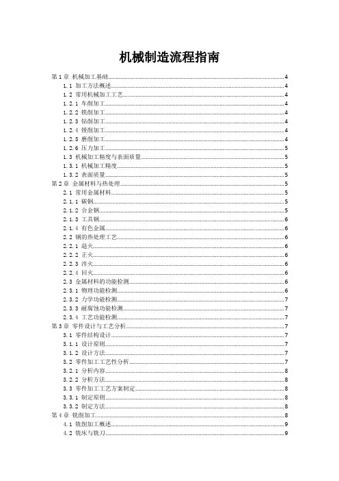 机械制造流程指南