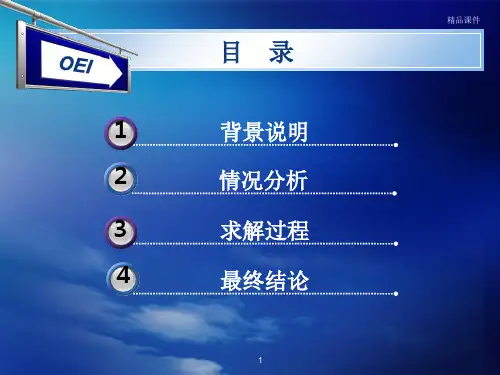 数据模型与决策案例分析报告OEI服务能力分析