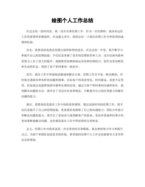绘图个人工作总结