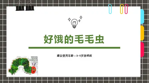 2024年《3-5岁绘本好饿的毛毛虫》-美术课件