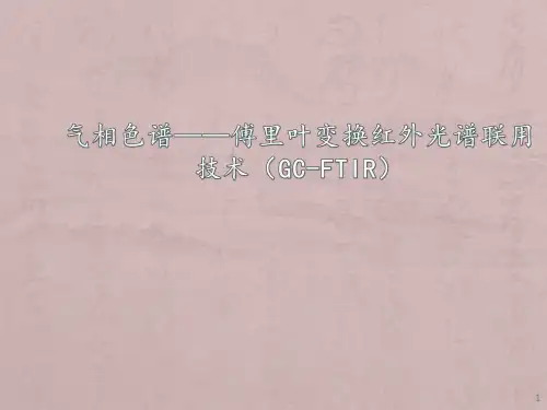 气相色谱——傅里叶变换红外光谱联用技术(GC-FTIR)ppt课件