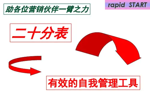 人寿保险工作日志活动管理二十分表