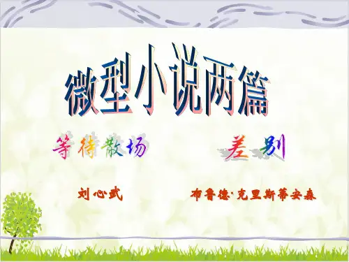 【语文】精品资料优质课件精选集粤教版必修三《微型小说两篇》优质课件ppt2