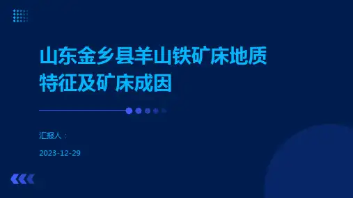 山东金乡县羊山铁矿床地质特征及矿床成因